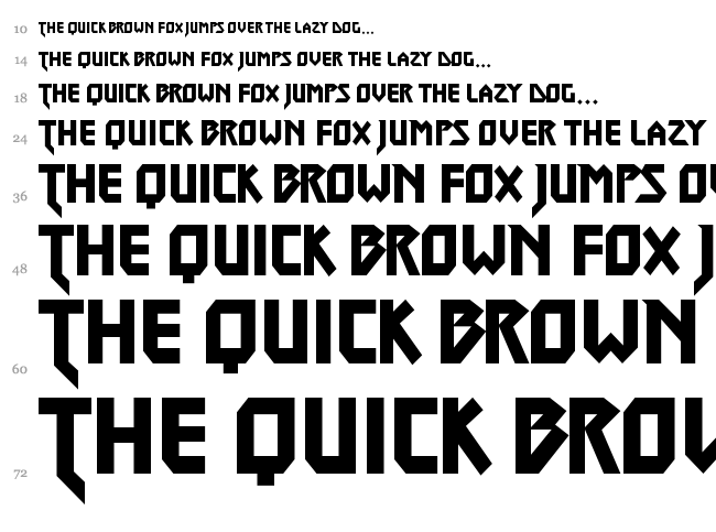 Metal Lord font waterfall